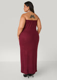 Brushed Strapless Maxi Dress