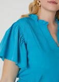 Ruffled Wide Leg Jumpsuit