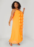 Appliqued Maxi Dress