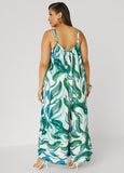 Swirl Print Wide Leg Jumpsuit