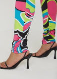 Abstract Print Joggers Jumpsuit