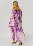 Off The Shoulder Watercolor Dress