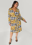 Status Print Wrap Dress