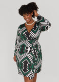 Printed Wrap Dress