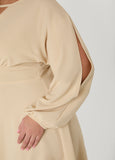 Split Sleeve A Line Dress
