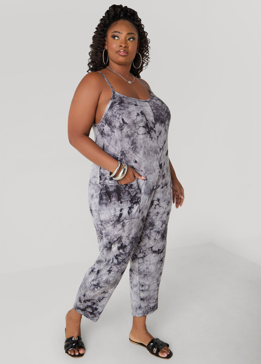 Plus Size Jumpsuit Plus Size One Piece Tie Dye Summer Onesie
