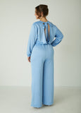 Open Back Wide Leg Jumpsuit