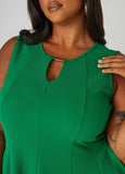 Textured Knit A Line Dress
