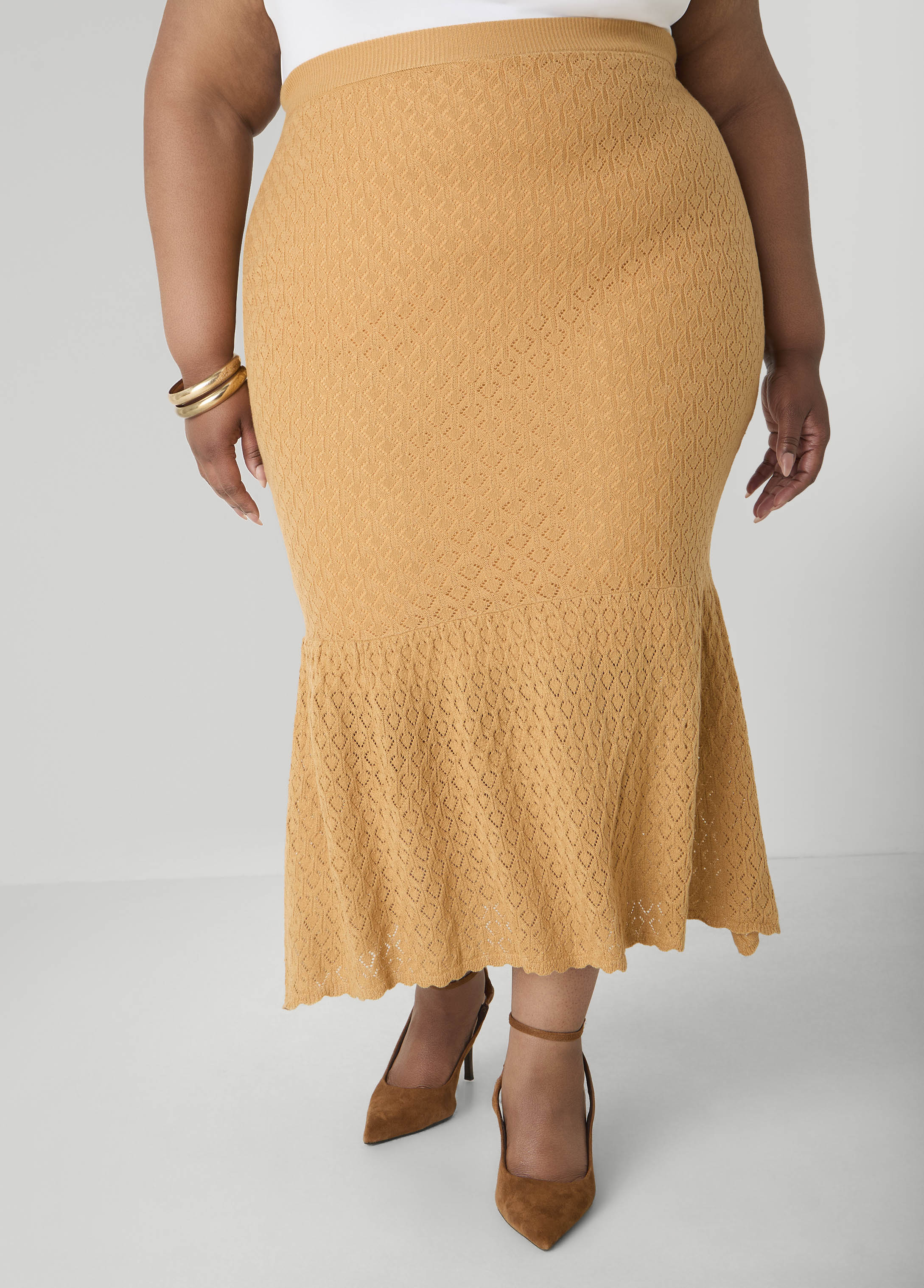 Plus Size Knit Maxi Skirt Plus Size Knit Set Matching Two Piece