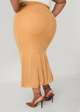 Pointelle Knit Maxi Skirt