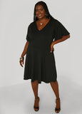 Flutter Sleeve A Line Dress