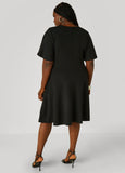 Flutter Sleeve A Line Dress