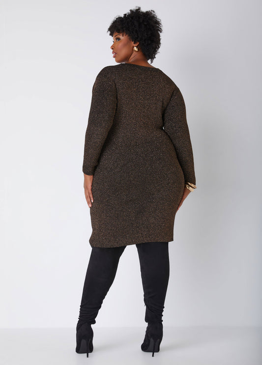 Lurex Bodycon Sweater Dress