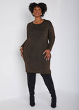 Lurex Bodycon Sweater Dress