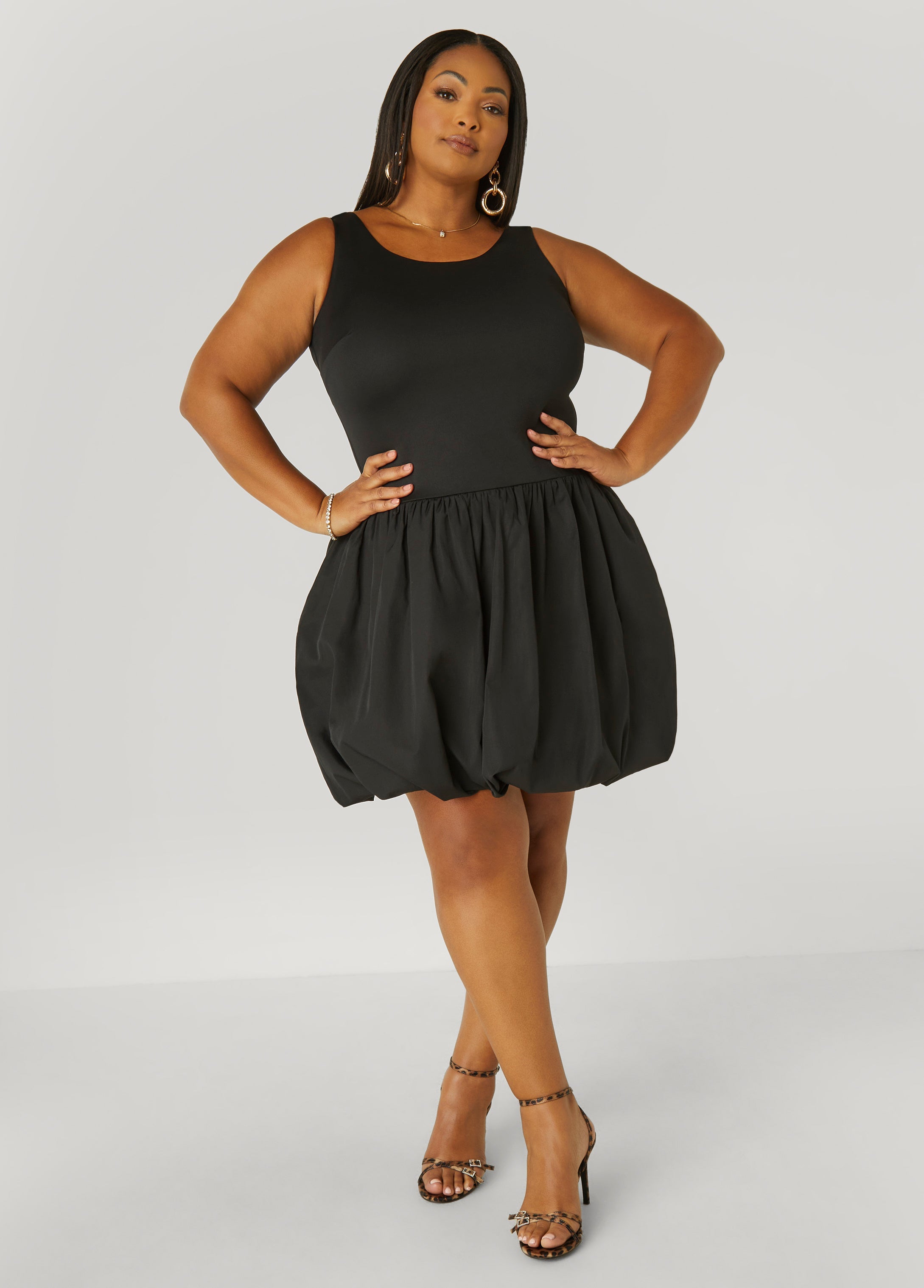 Plus Size Tank Bubble Dress