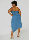Strapless Denim Bodycon Dress
