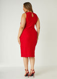 Textured Knit Sheath Dress