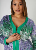 Ombre Sequined Bodycon Dress