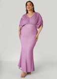Plus Size Lurex™ Hi Low Mermaid Gown