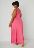 Seamed A Line Maxi Dress