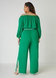 Belted Off The Shoulder Jumpsuit