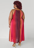 Ombre Striped Maxi Dress