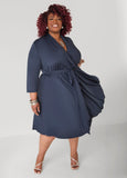 Plus Size Wrap Dress Plus Size Fit Flare Dress
