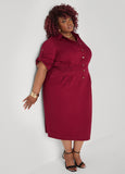 Plus Size Red Denim Dress Plus Size Jean Dress Plus Size Cotton Dress