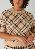 Plaid Intarsia Sweater