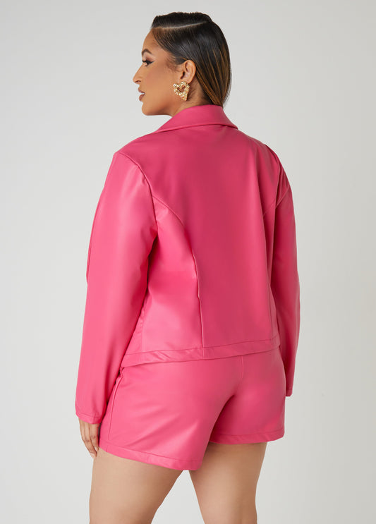 Faux Leather Jacket