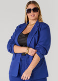 Ruched Ponte Blazer