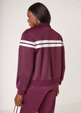 Zip Front Striped Track Jacket