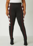 Houndstooth Paneled Leggings