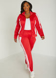 Striped Trimmed Track Jacket