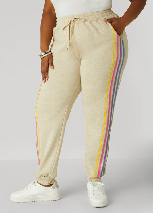 Striped French Terry Joggers