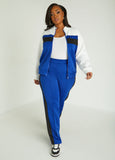 Colorblock Zip Front Track Jacket