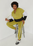 Plus Size Hoodie Plus Size Colorblock Pullover Fashion Matching Set