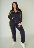 High Rise Striped Joggers