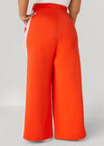 Wide Leg Stripe Track Pants