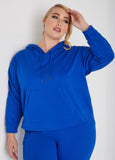 Zip Detailed Hi Low Hoodie