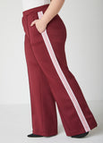 Embroidered Pique Track Pants