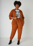Zip Front Drawstring Jacket