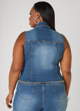 Crystal Denim Vest