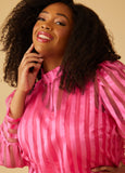 Striped Organza Blouse