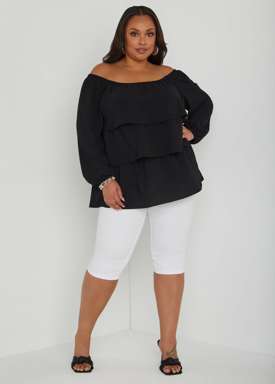 Plus Size Off The Shoulder Top Plus Size Party Top Plus Size Party Top