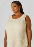 Crochet Paneled Jersey Tank