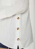 Button Detailed Cotton Gauze Shirt