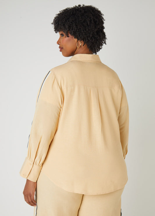 Cotton And Linen Blend Shirt