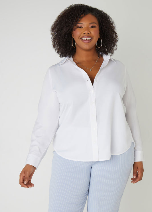 Collared Button Front Shirt