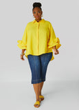 Ruffle Sleeved Shirt